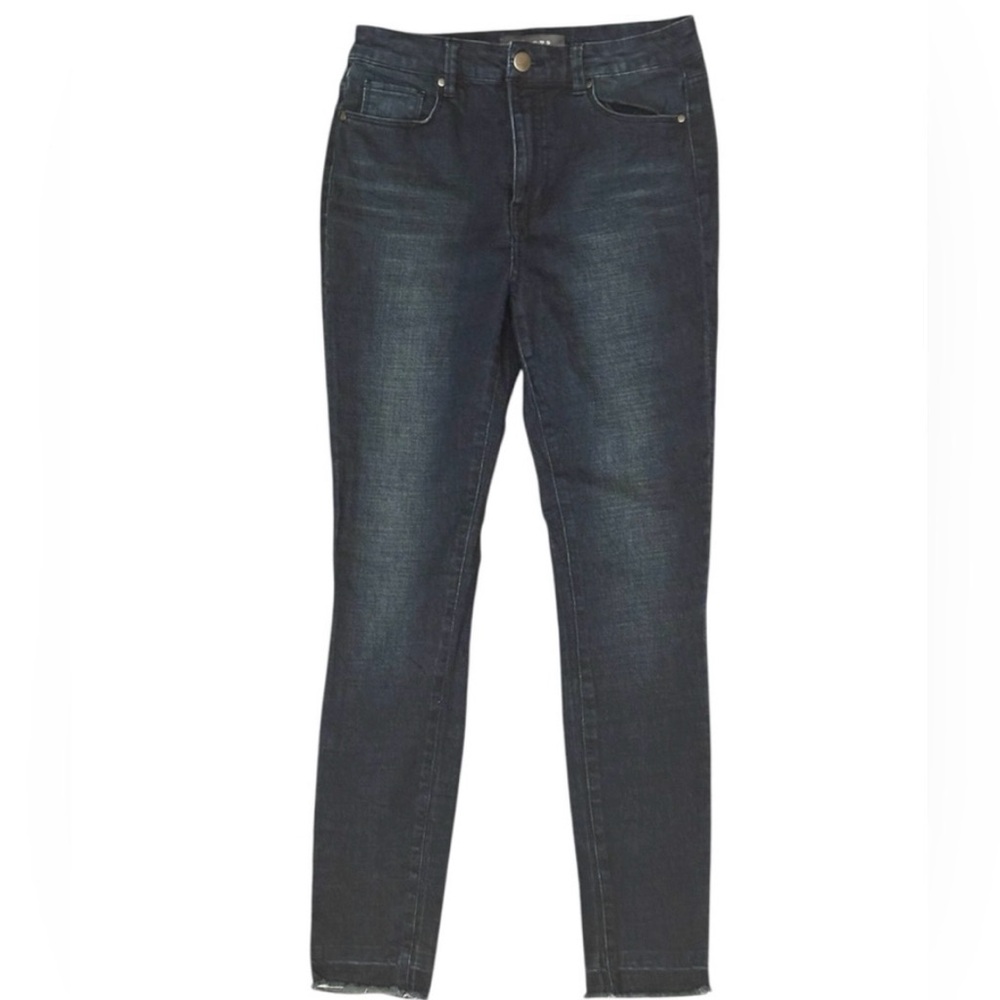 Bundle of 2 | Harper | Dark Blue Denim | Button Up Skinny Stretch Cotton Jeans